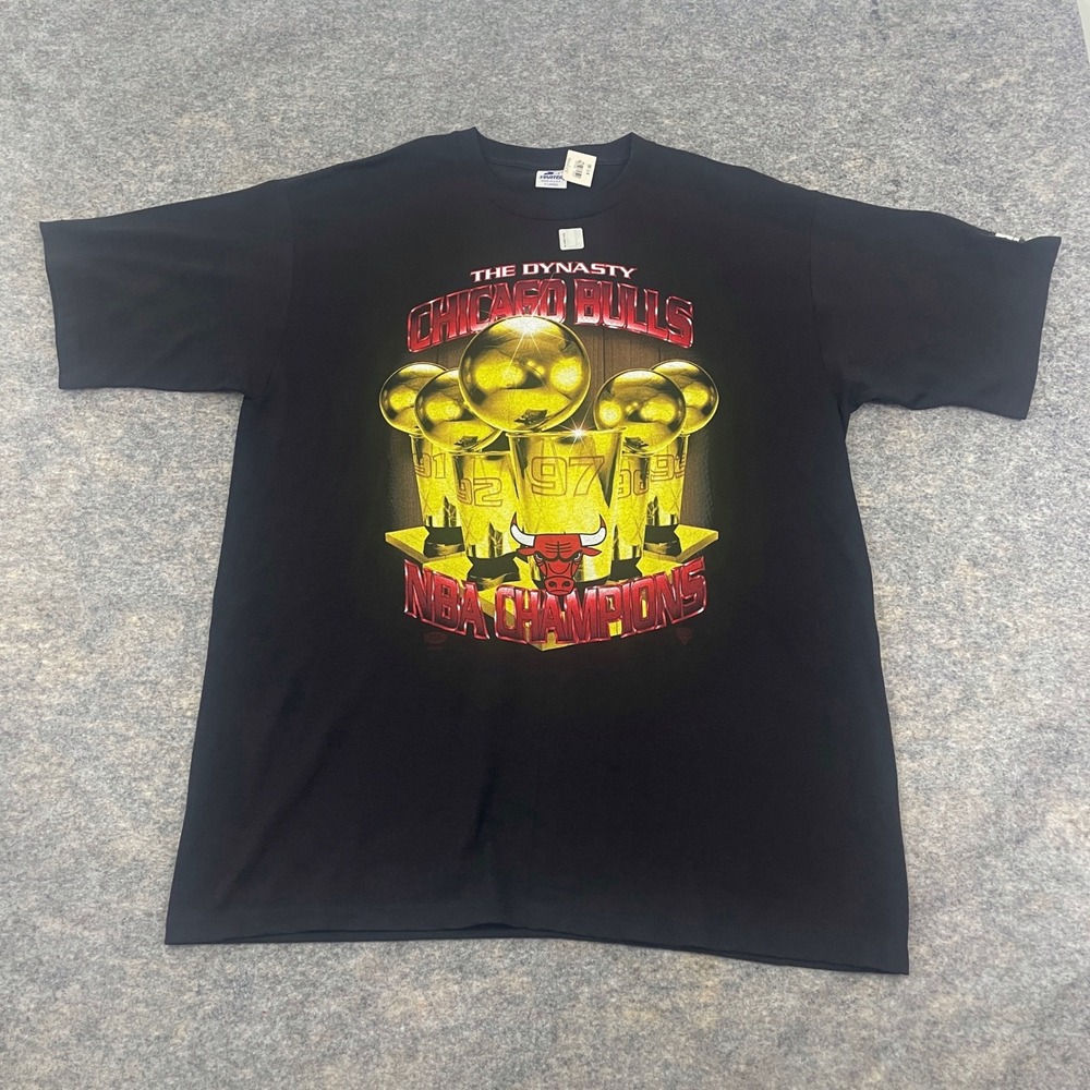 VTG Starter 1997 Chicago Bulls 5X NBA Champions Shirt Deadstock USA Jordan XL